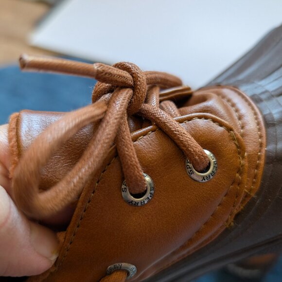 NEW Sperry Top Sider Brown Heron Duck Boots Women’s Size 7 - Picture 12 of 16